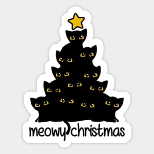 Christmas Meowy Sticker